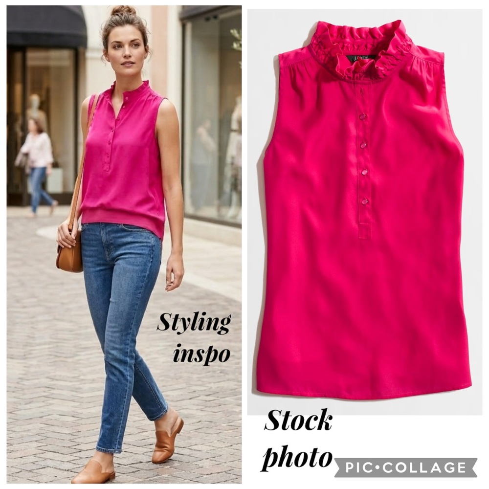 J. Crew Factory Teagan Ruffle Popover